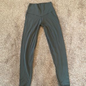 Aerie Chill.Play.Move green leggings